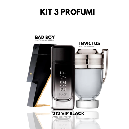 BAD BOY / 212 VIP BLACK / INVICTUS