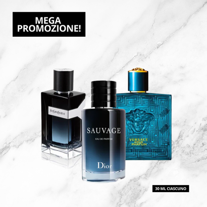 Y YVES SAINT / SAUVAGE / VERSACE EROS